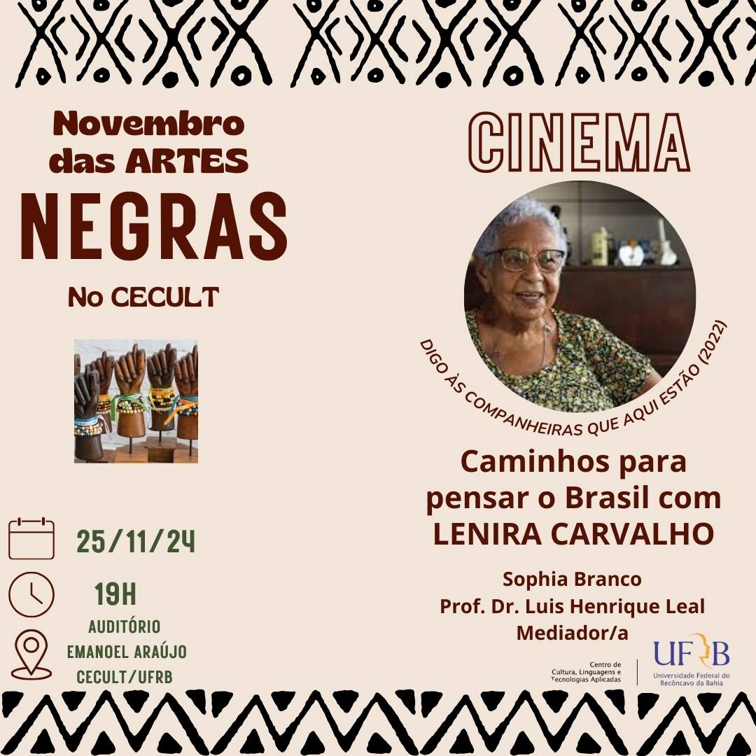 NOVEMBRO DAS ARTES NEGRAS NO CECULT  2024 