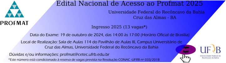 Inscrições ENA2025 UFRB