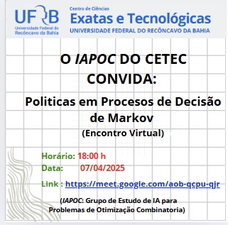 Politicas em Processos de Decisao de Markov