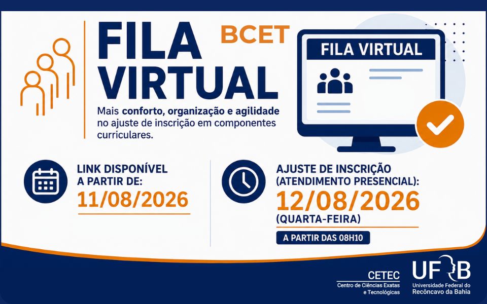 Ajuste de Componentes Curriculares do BCET - Semestre 2026.2