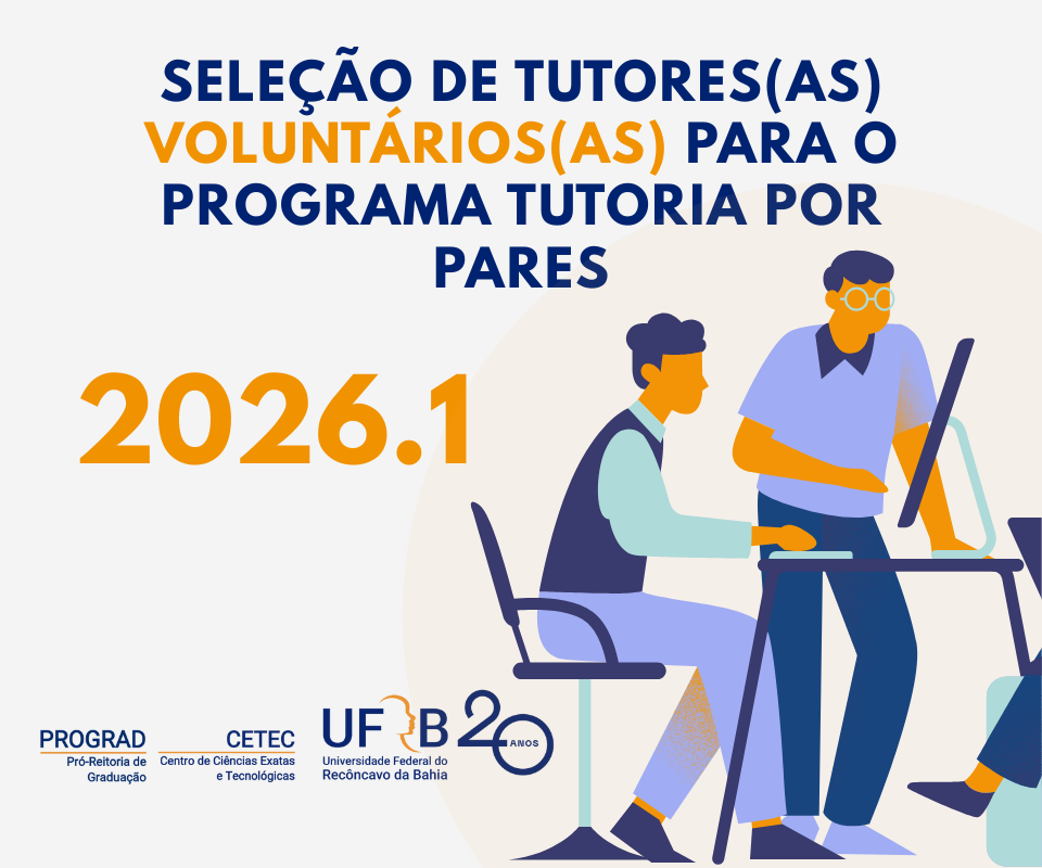 Seleção de Tutores(as) Voluntários(as) para o Programa Tutoria por Pares (PTP)