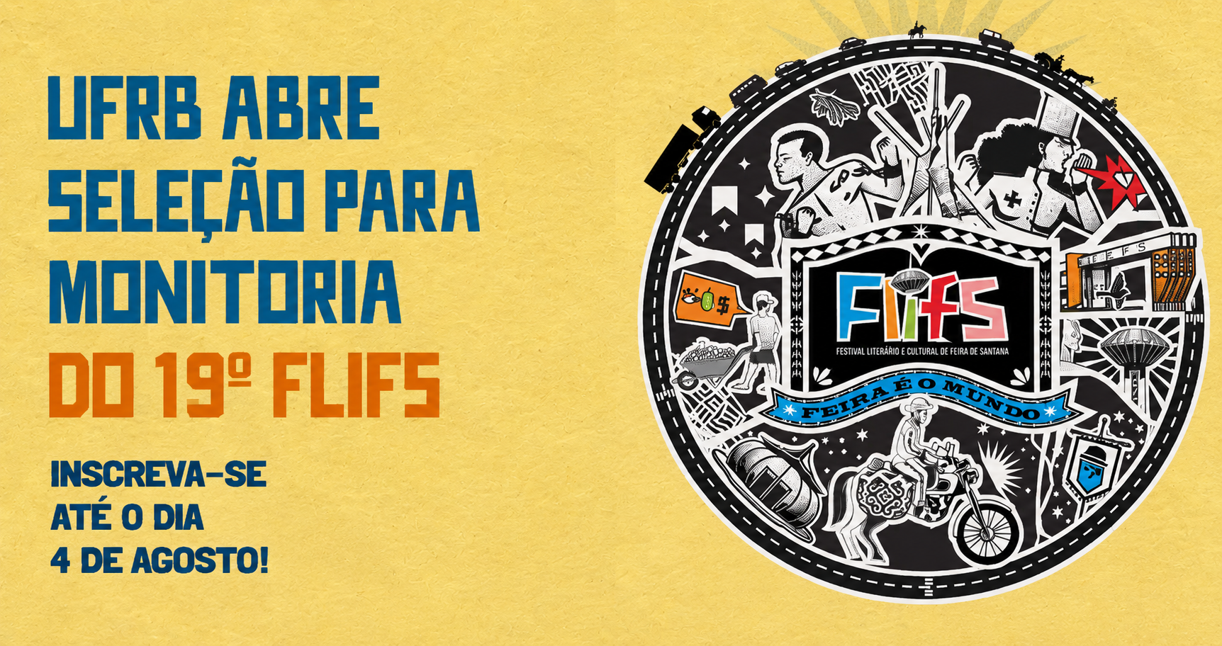 UFRB abre seleção para monitoria voluntária do 19º FLIFS
