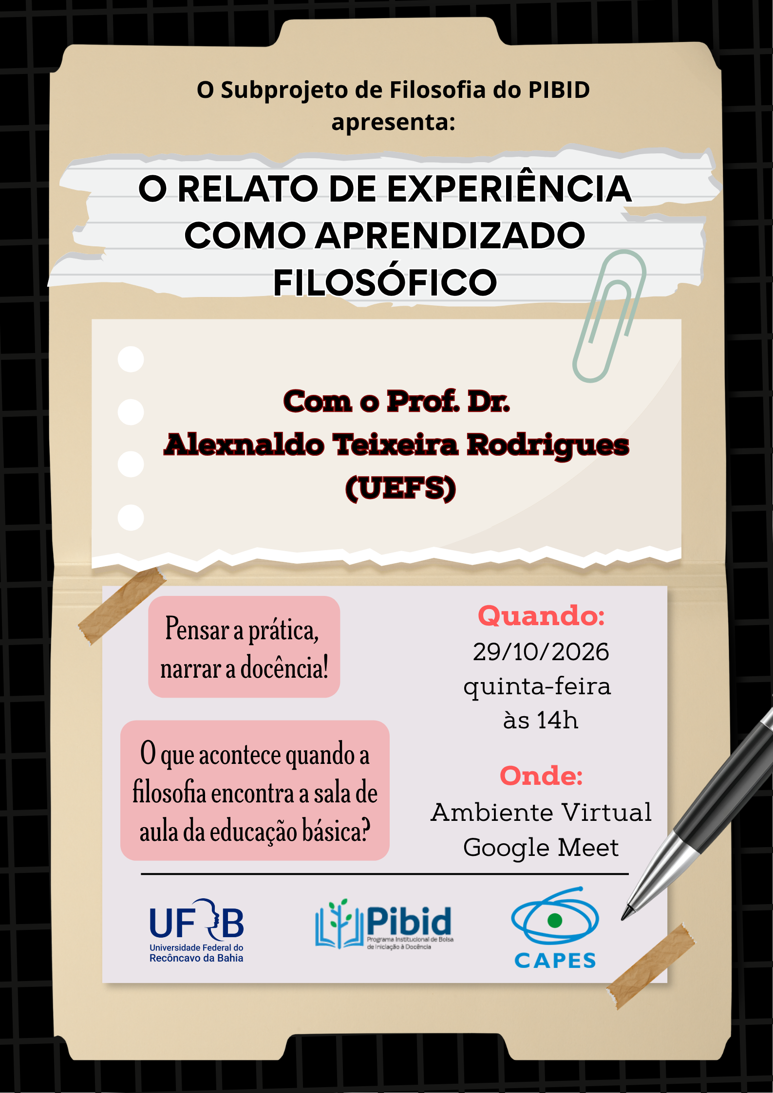 O relato de experiência como aprendizado filosófico