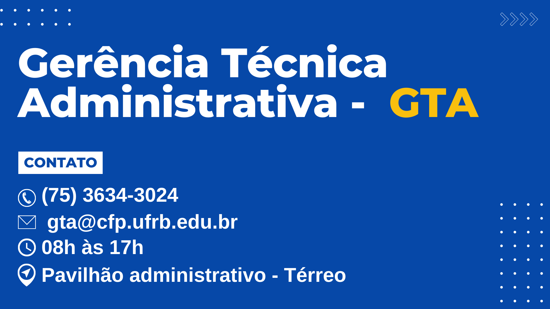 Gerência Técnica Administrativa -  GTA