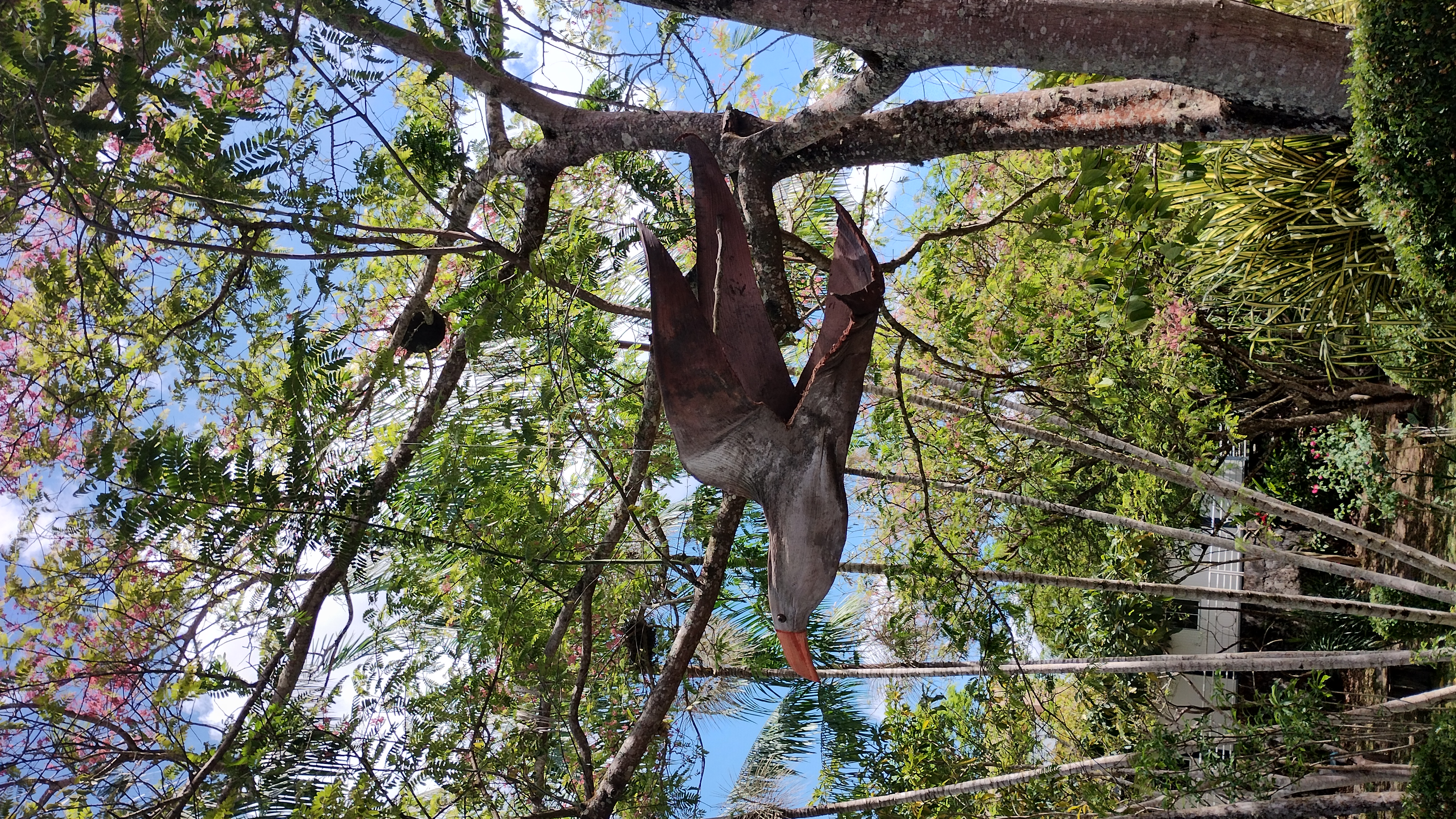 Pássaro de Madeira Suspenso