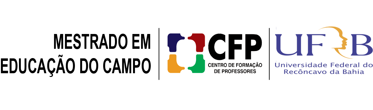 Logo CFP UFRB Horizontal curso MESTRADO EDUCAO DO CAMPO