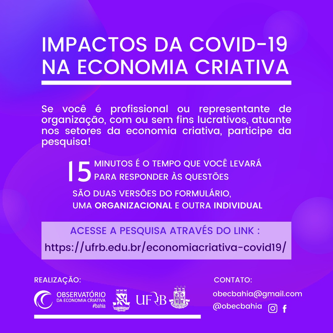Impactos da Covid-19 na economia criativa