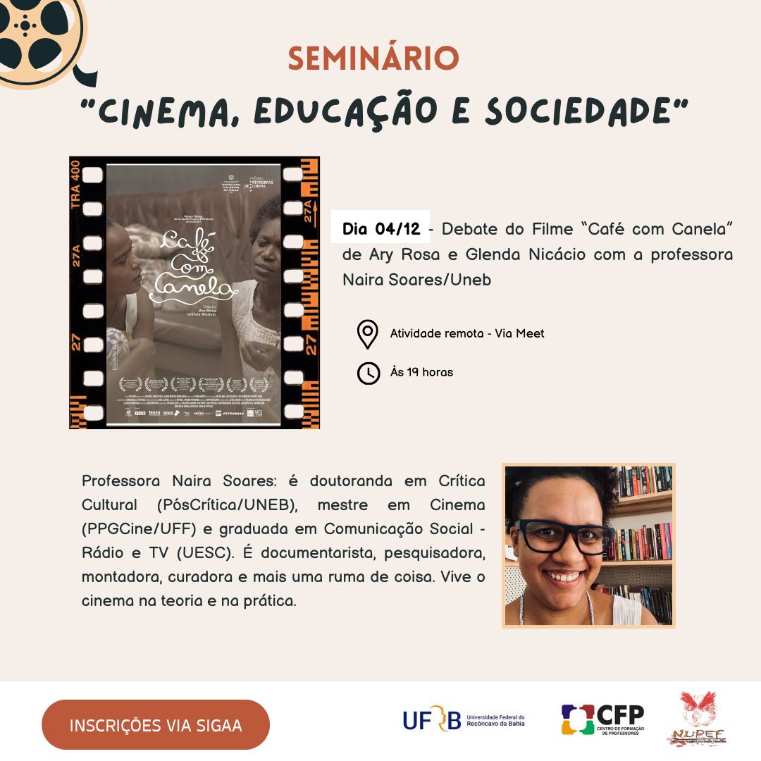 Seminário Cinema Educação e Sociedade semestre especial 2023.2 04 12