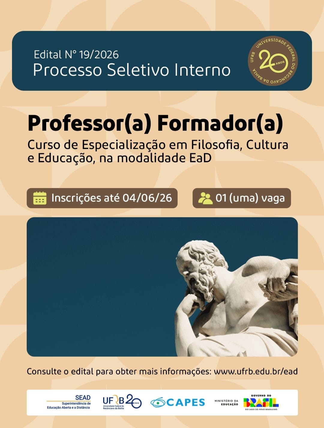 Especialização Professor Formador Edital Interno 2026
