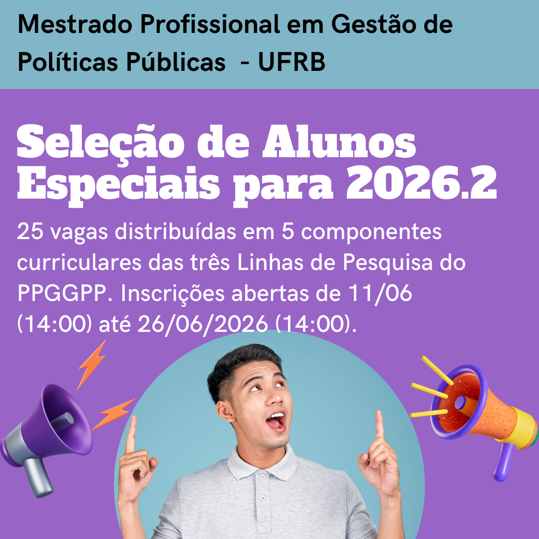 Card Edital Aluno Especial 2026