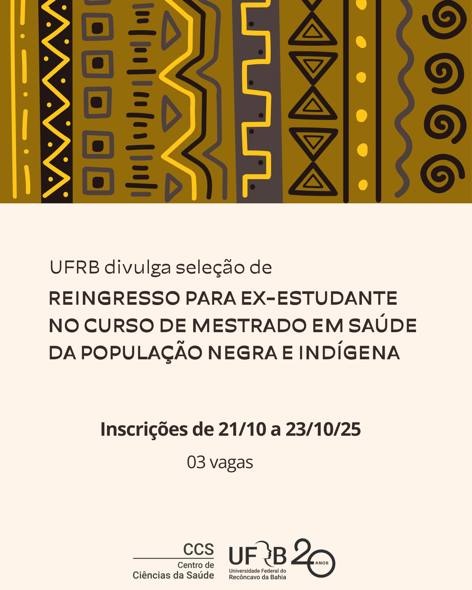 UFRB divulga seleo de