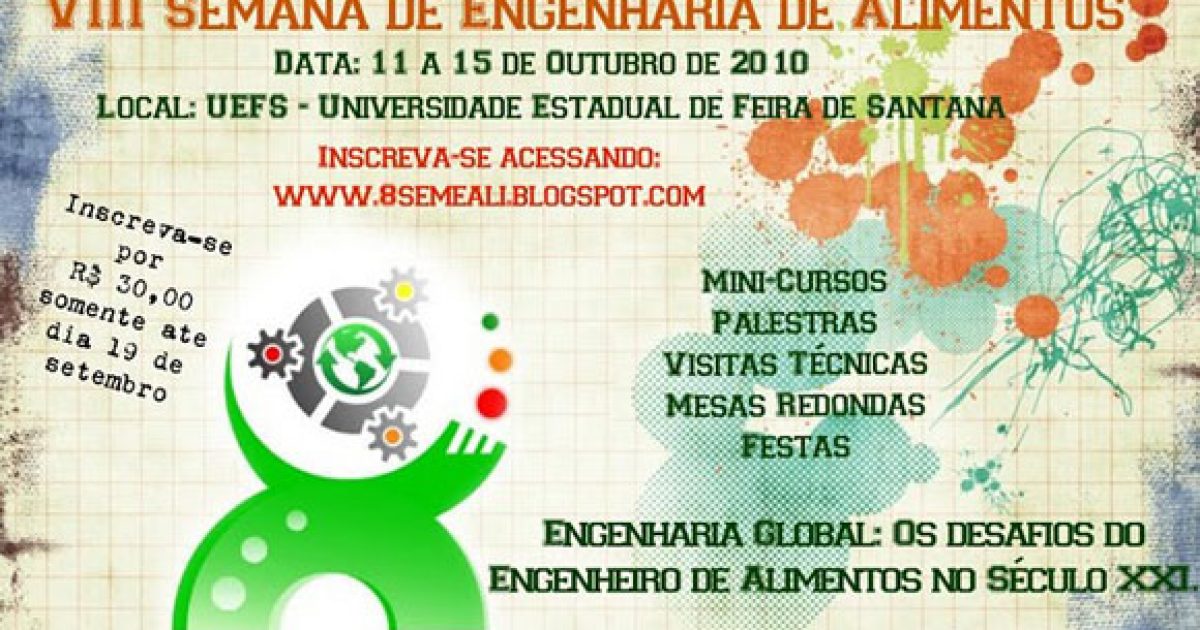 VIII Semana de Engenharia de Alimentos da UEFS