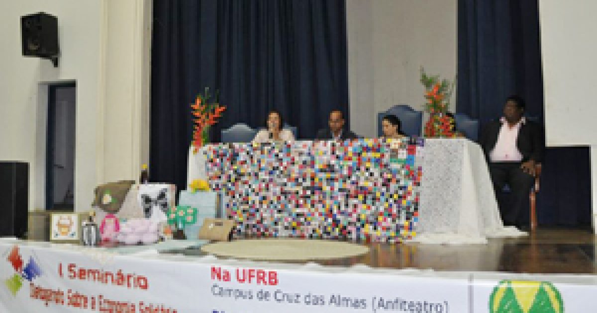 Economia Solidária é tema de evento na UFRB