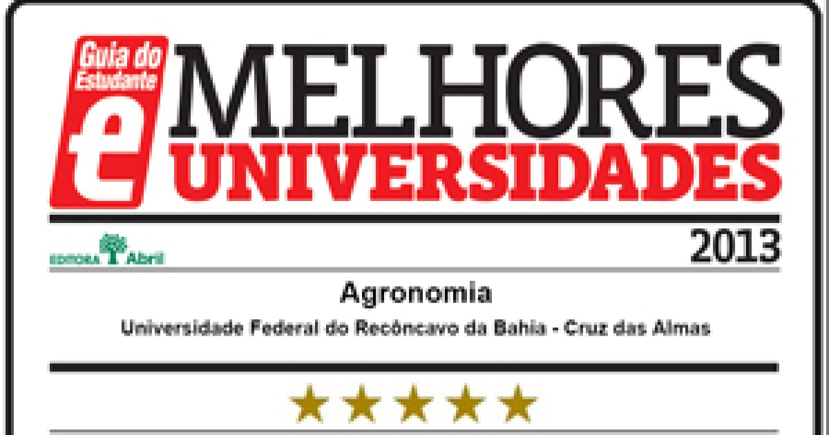 UFRB tem curso com pontuação máxima no Guia do Estudante 2013