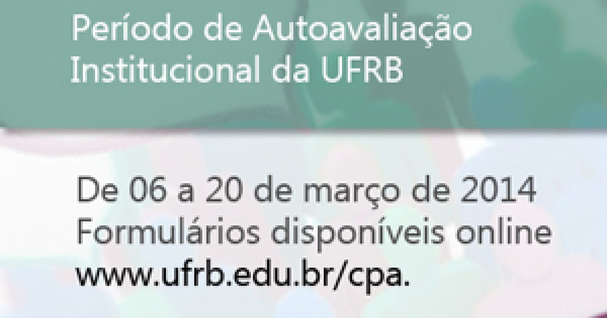 Período de Autoavaliação Institucional da UFRB tem início