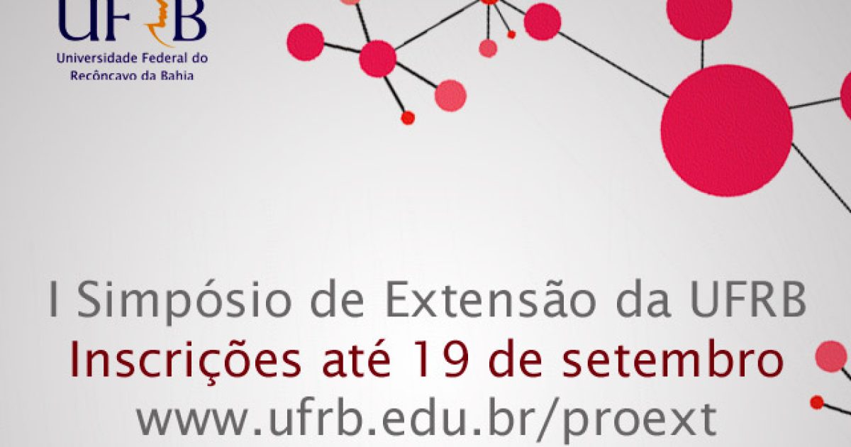 Proext abre inscrições para submissão de trabalhos no I Simpósio de Extensão