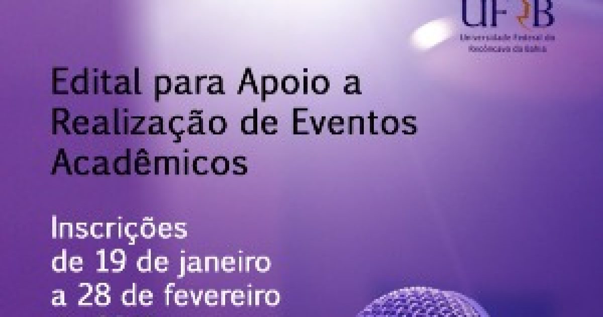 PROEXT lança edital de Apoio a Realização de Eventos Acadêmicos