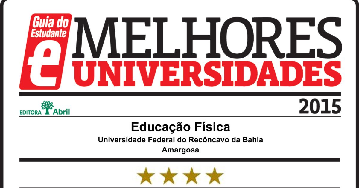 Cursos de graduação da UFRB são avaliados pela revista Guia do Estudante