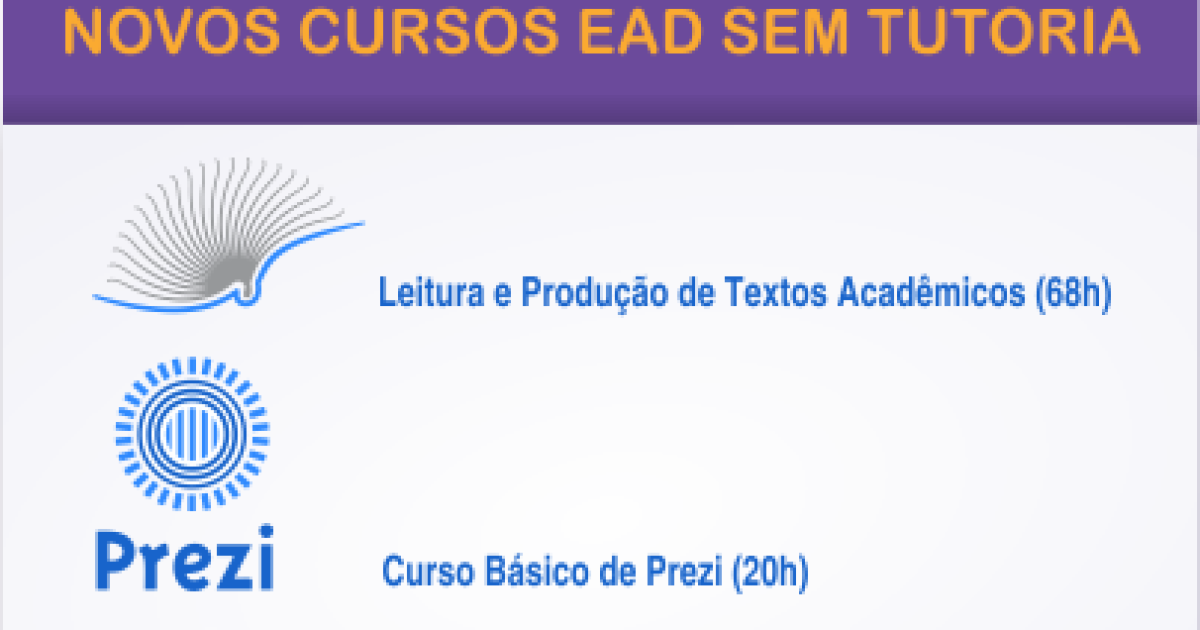 SEAD divulga novos cursos on-line sem tutoria. Inscrições abertas!