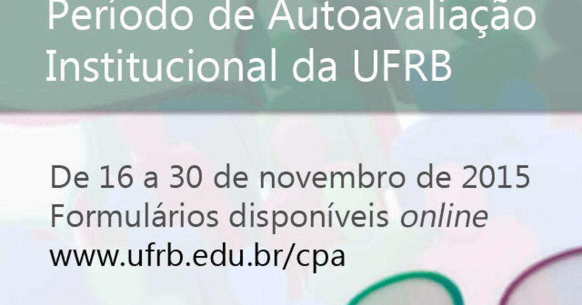 CPA divulga período de Autoavaliação Institucional 2014.2
