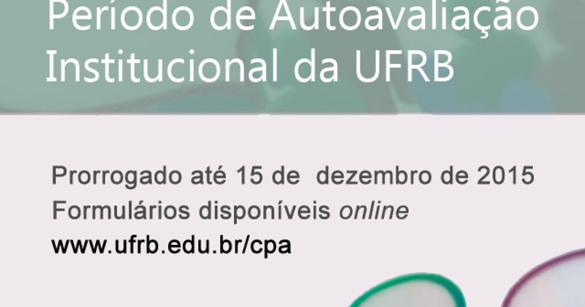 CPA prorroga período de Autoavaliação Institucional 2014.2