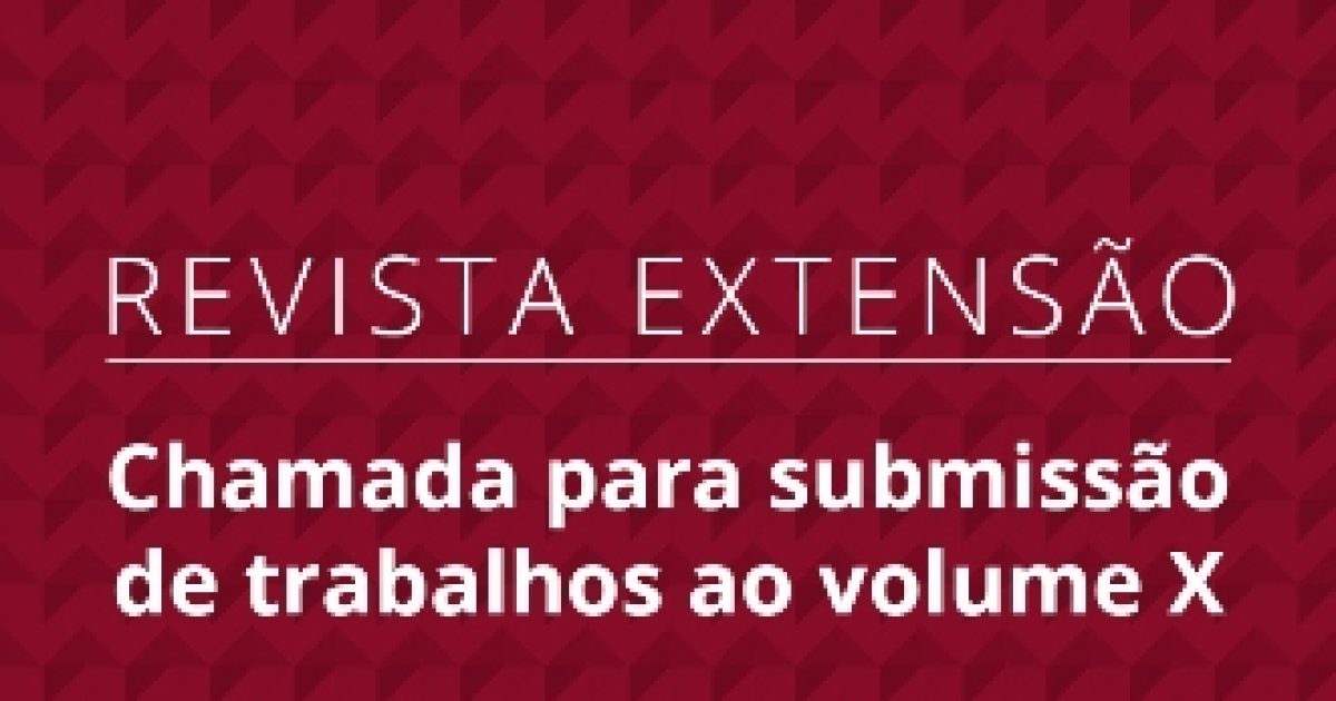 Revista Extensão prorroga prazo para submissão de trabalhos até 14 de março