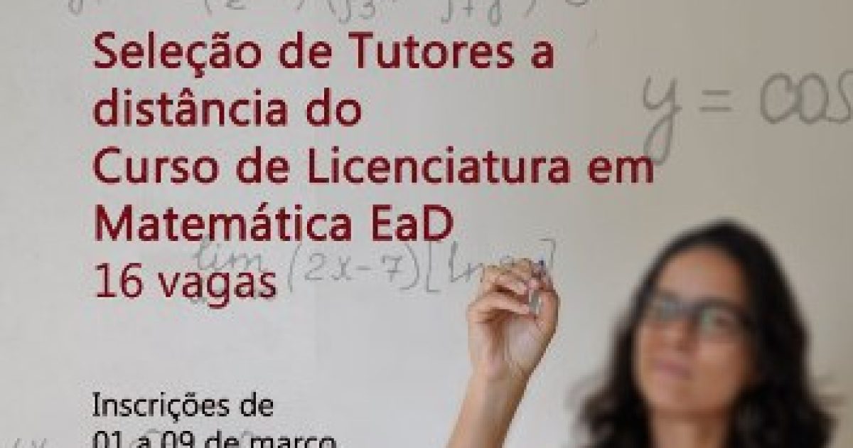 SEAD abre processo seletivo para tutores a distância