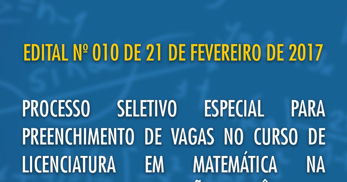 UFRB oferta curso de Licenciatura em Matemática na modalidade EaD