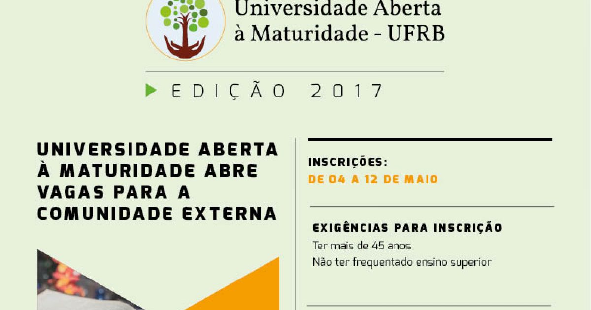 Universidade Aberta à Maturidade oferta 182 vagas para a comunidade externa