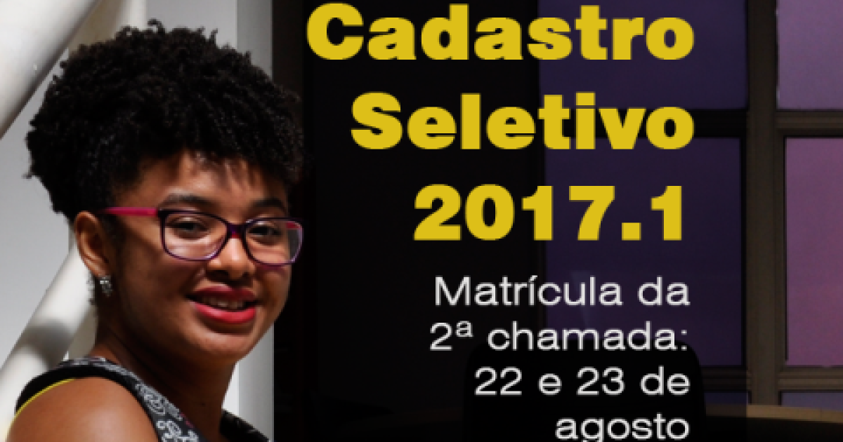 UFRB divulga segunda chamada do Cadastro Seletivo 2017.1; pré-matrícula 22 e 23 de agosto
