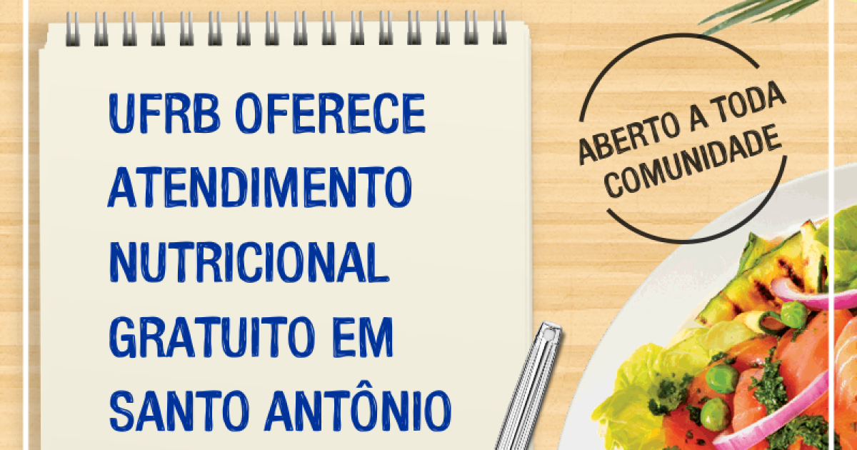 UFRB oferece atendimento nutricional gratuito em Santo Antônio de Jesus