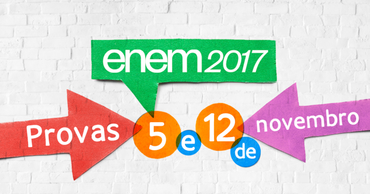 Provas do Enem 2017 começam a ser aplicadas neste domingo, 05 de novembro