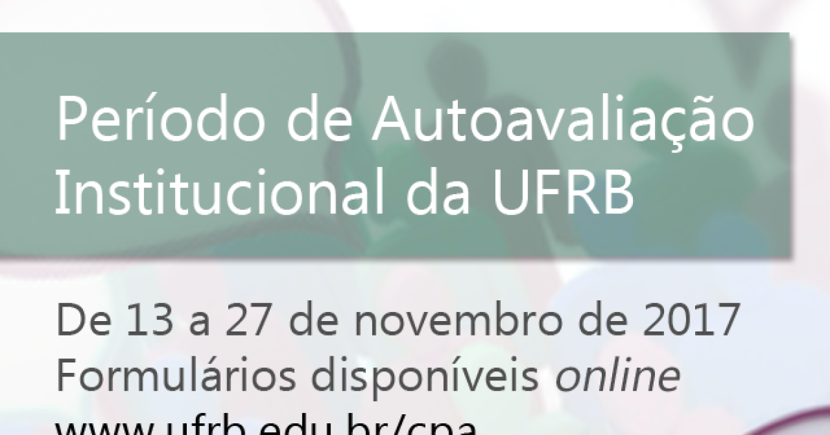 CPA divulga questionário de Autoavaliação Institucional 2017.1