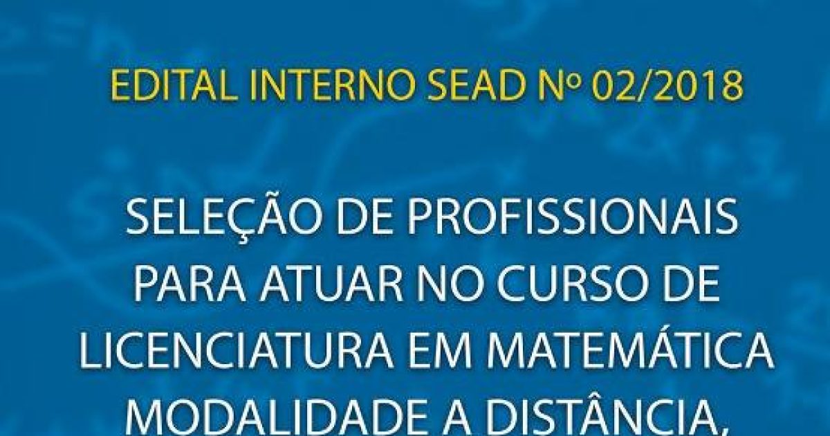 UFRB seleciona professores para curso de Licenciatura em Matemática