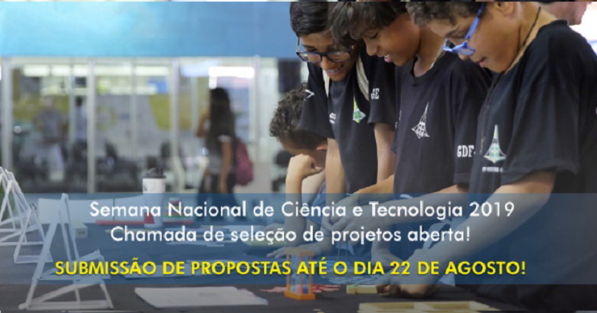 CNPq seleciona projetos para a Semana Nacional de Ciência e Tecnologia