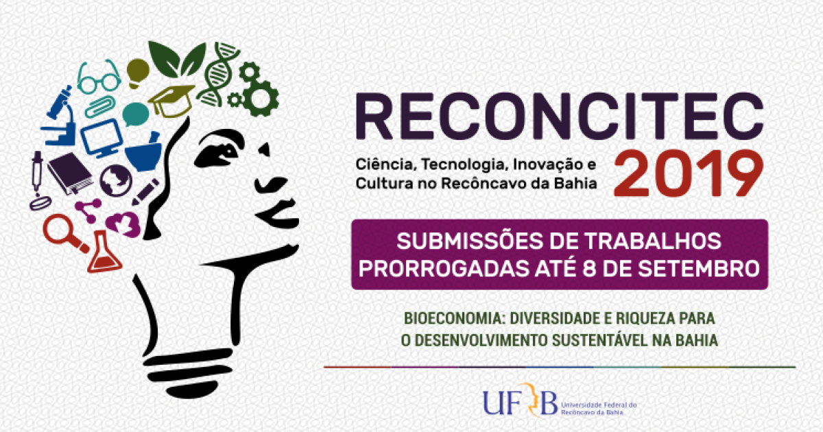 UFRB abre inscrições para submissão de trabalhos na Reconcitec 2019
