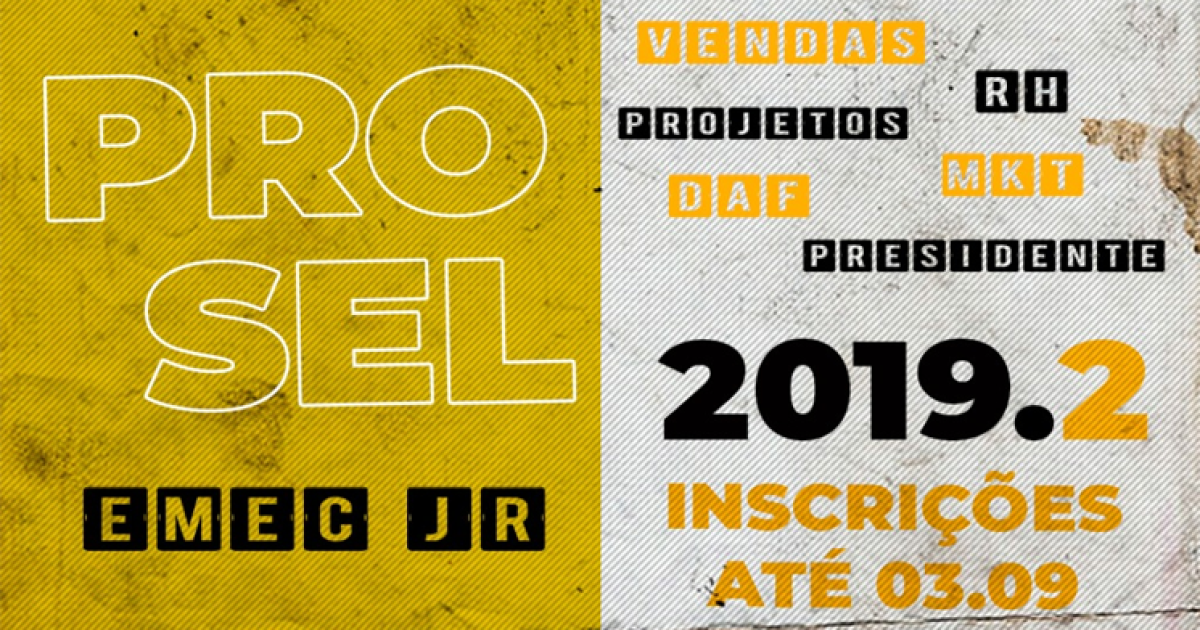 Empresa Júnior EMec Jr. divulga processo seletivo para vagas de trainee