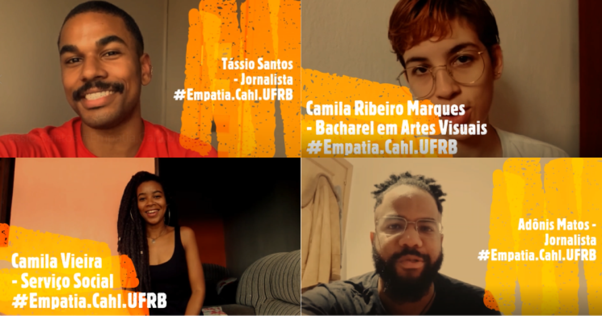 Egressos da UFRB gravam novos vídeos para fortalecer laços de empatia com estudantes