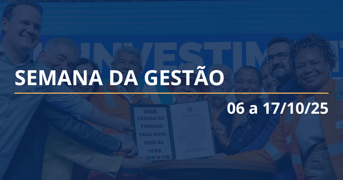 Semana da Gestão – 06 a 17/10/2025