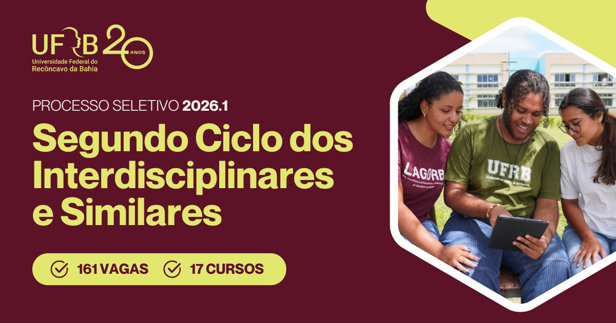 Segundo Ciclo dos Interdisciplinares e Similares 2026.1