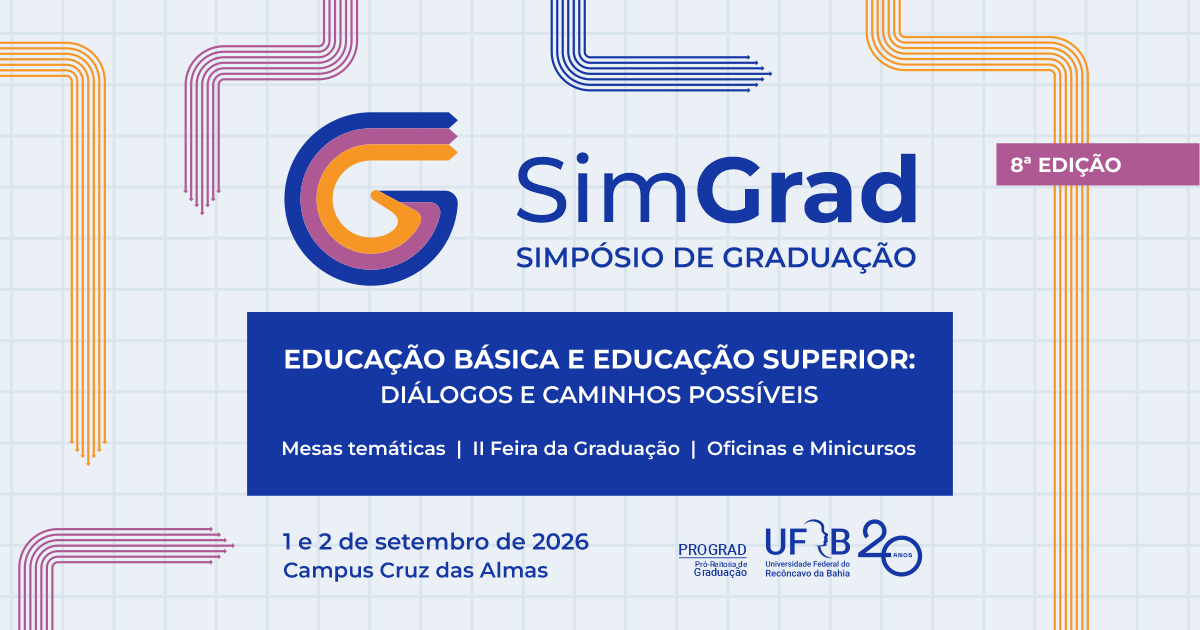 Simpósio de Graduação da UFRB abre inscrições para palestras, mesas e oficinas
